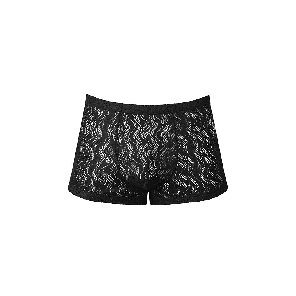 Male Power Ripple Pouch Short Black XL