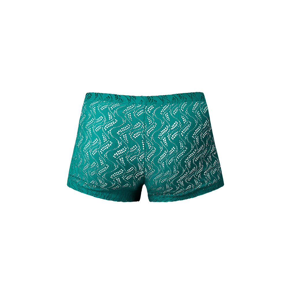 Male Power Ripple Pouch Short Teal M