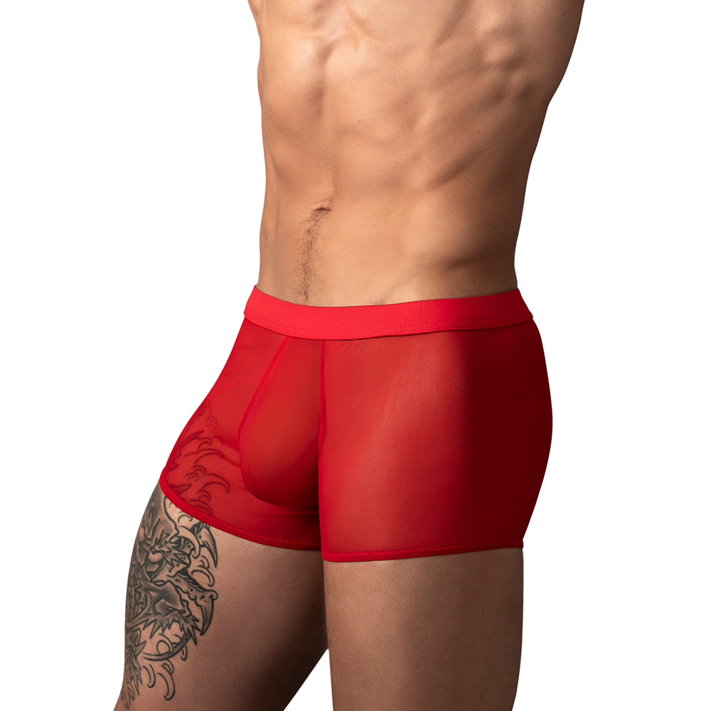Male Power Mesh 2.0 Mini Short Red S