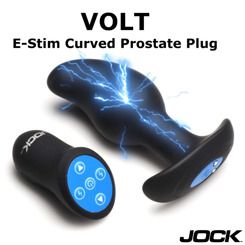 JOCK Electro Volt E-Stim Curved Prostate Plug