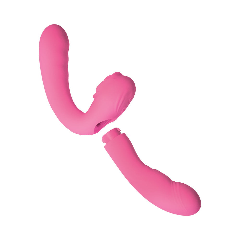 Desire Dual Vibrator 2 Piece Pink