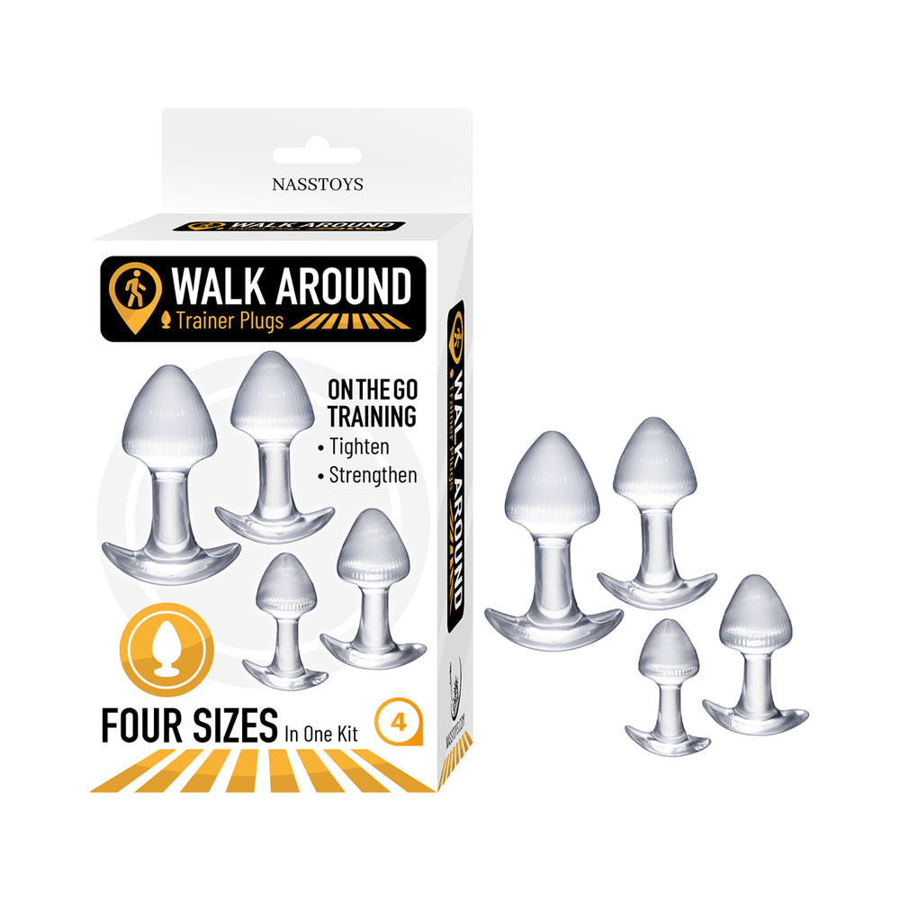 Walk Around Trainer Plugs 4-Piece Set Clear