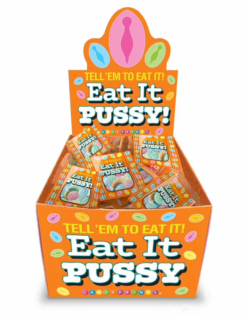 Eat It Pussy Individual Bag of 5 Display of 100