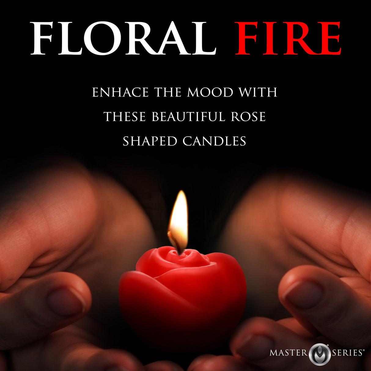 Fire Garden 3pc Rose Candle Set - Black, Purple, Red