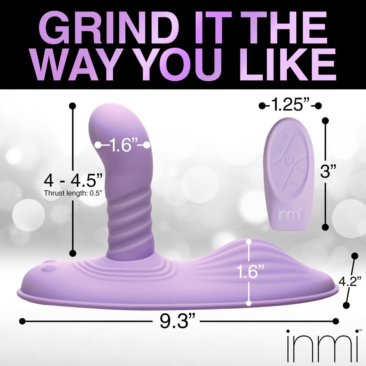 Thrust 'N' Grind Thrusting & Vibrating Silicone Grinder