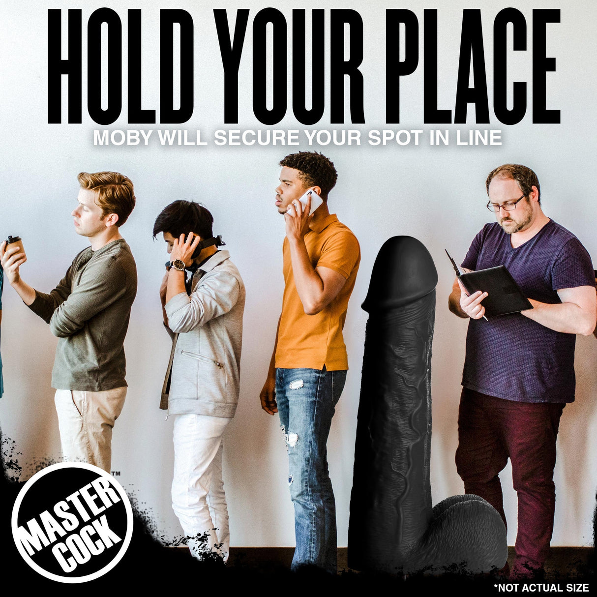 Moby 2 Foot Tall Super Dildo - Black