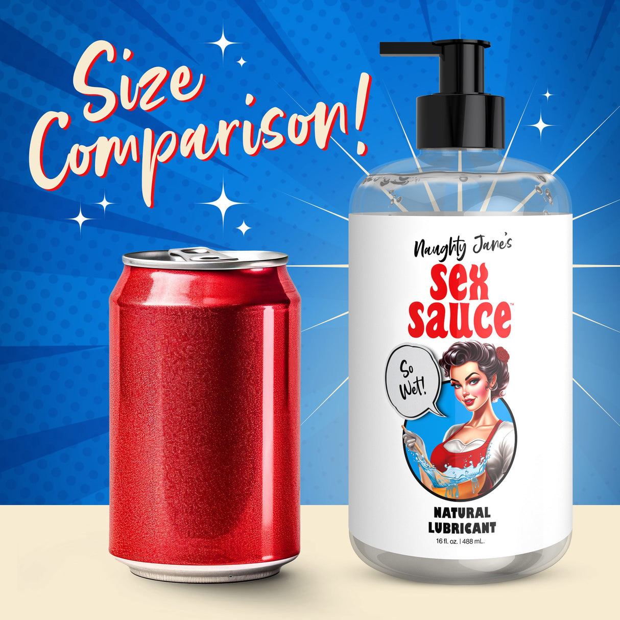 Naughty Jane's Sex Sauce Natural Lubricant 16oz