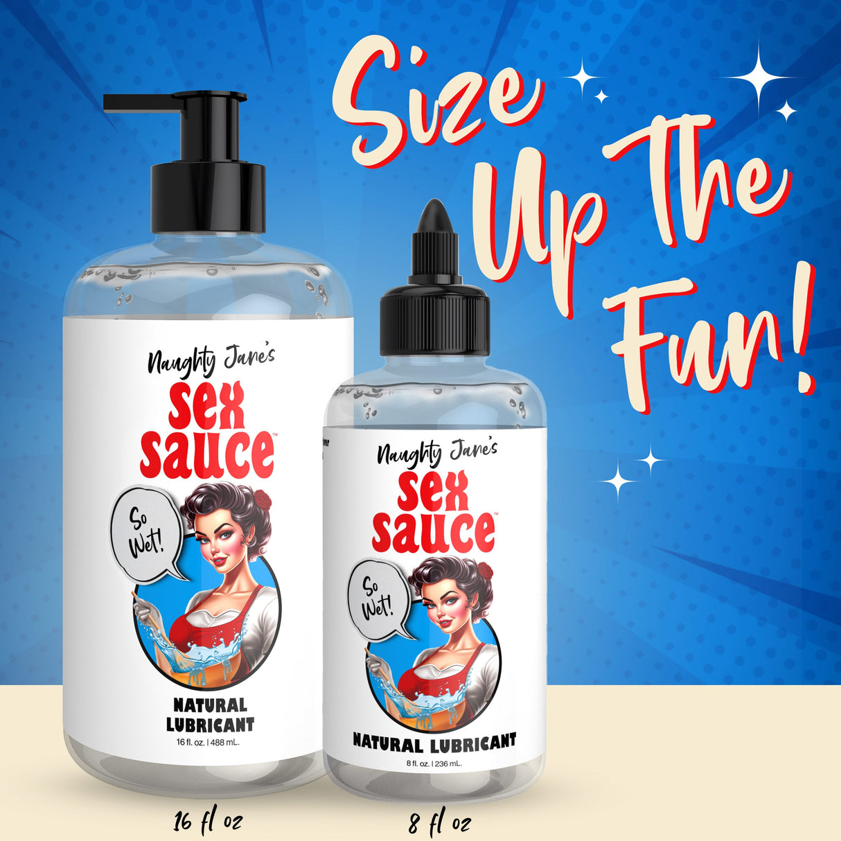Naughty Jane's Sex Sauce Natural Lubricant 8oz