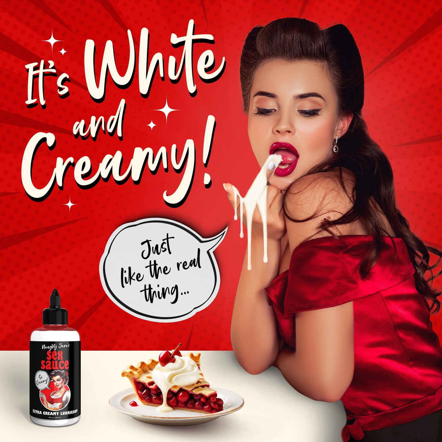 Naughty Jane's Sex Sauce Extra Creamy Lubricant 8oz