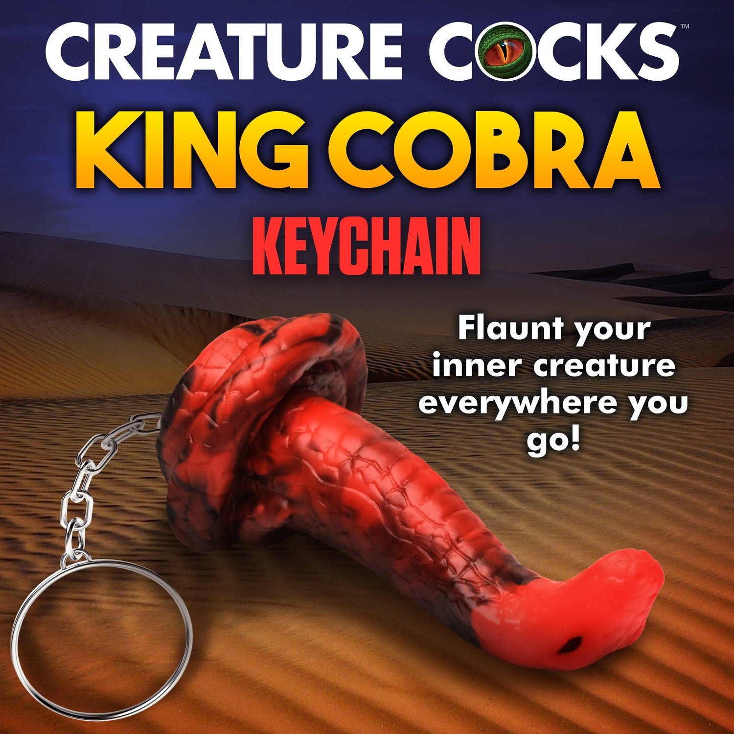 King Cobra Keychain