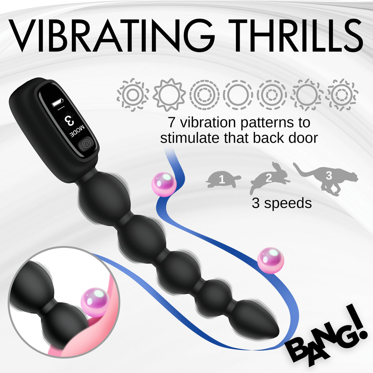 Digital Silicone Anal Beads