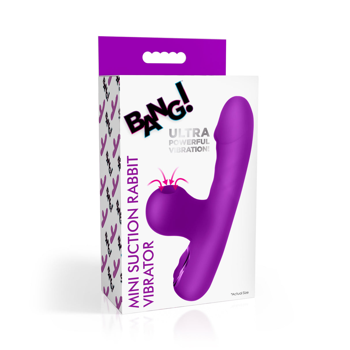 Mini Suction Rabbit Vibrator - Purple