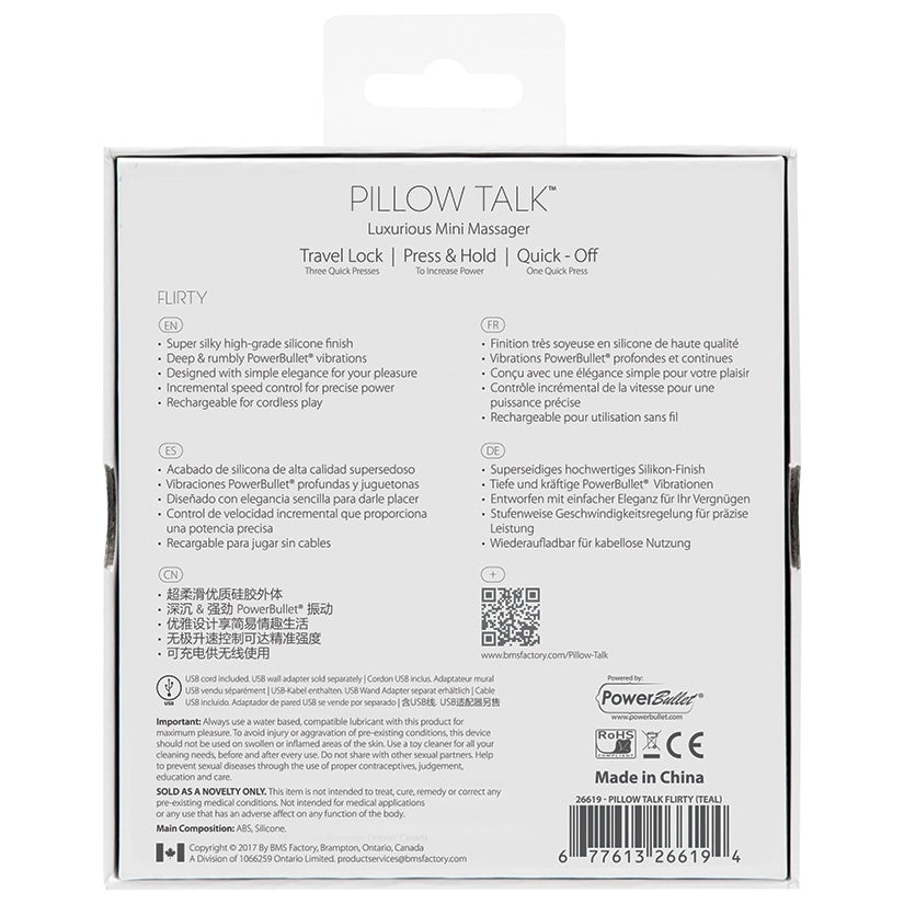 Pillow Talk Flirty Mini Massager 4.25"