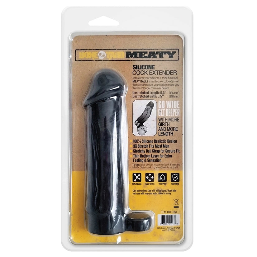 Boneyard Meaty Cock Extender-Black
