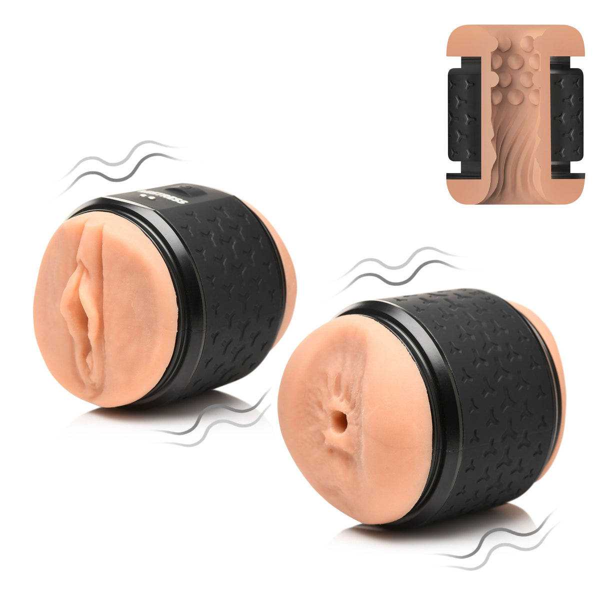 Mistress Vibrating Double Shot Pussy & Ass Double Masturbator