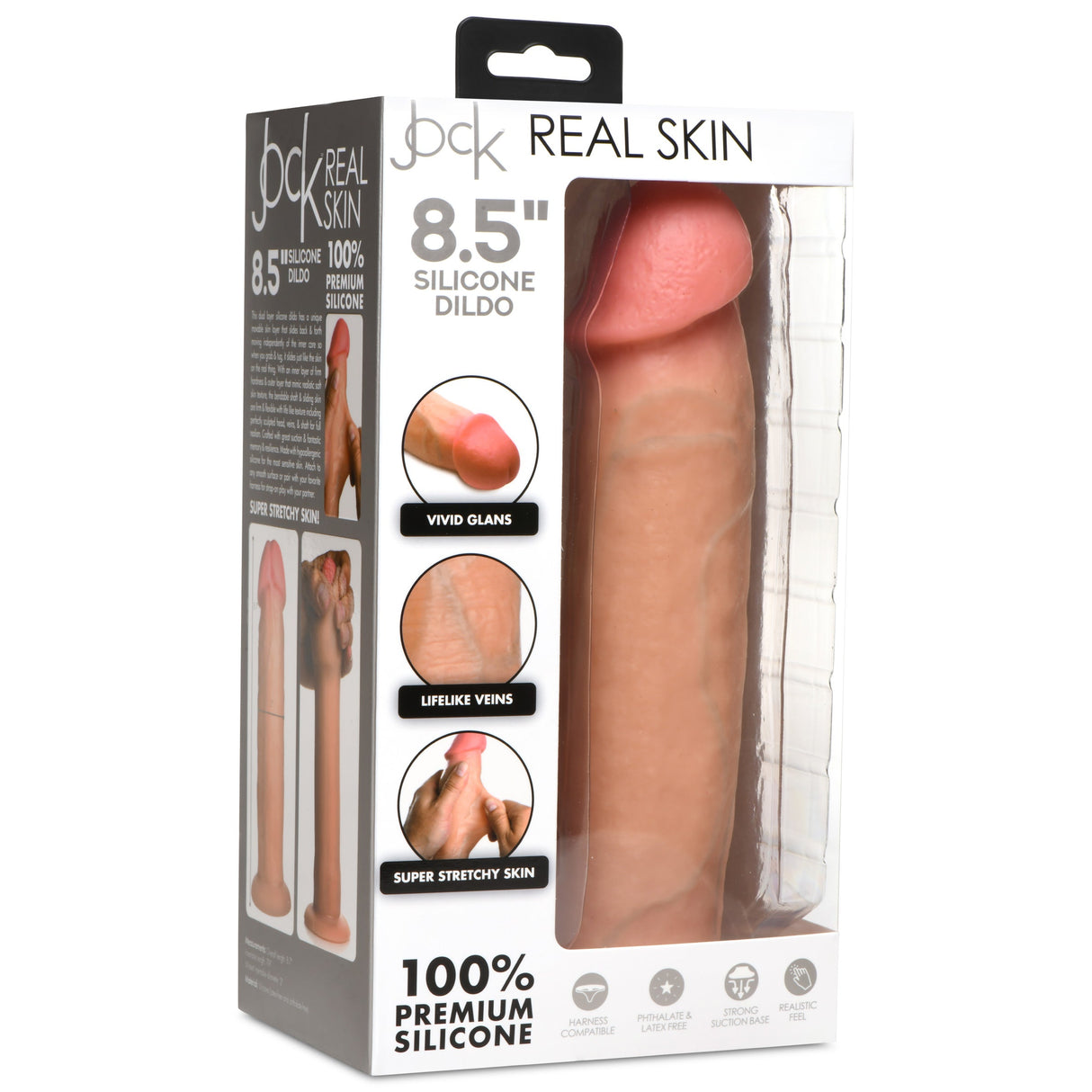 JOCK Real Skin 8.5" Silicone Dildo