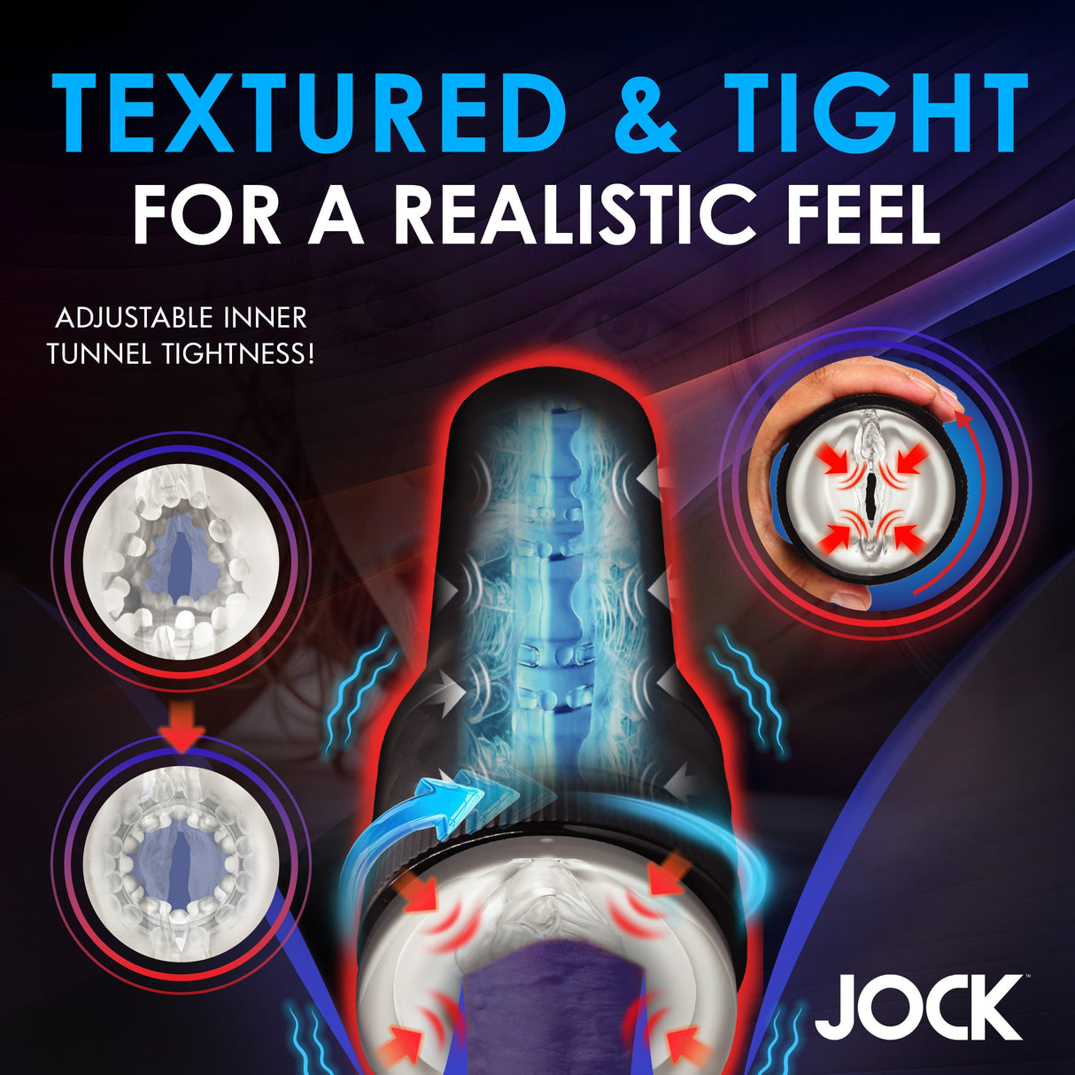 JOCK Tightening & Vibrating Masturbator