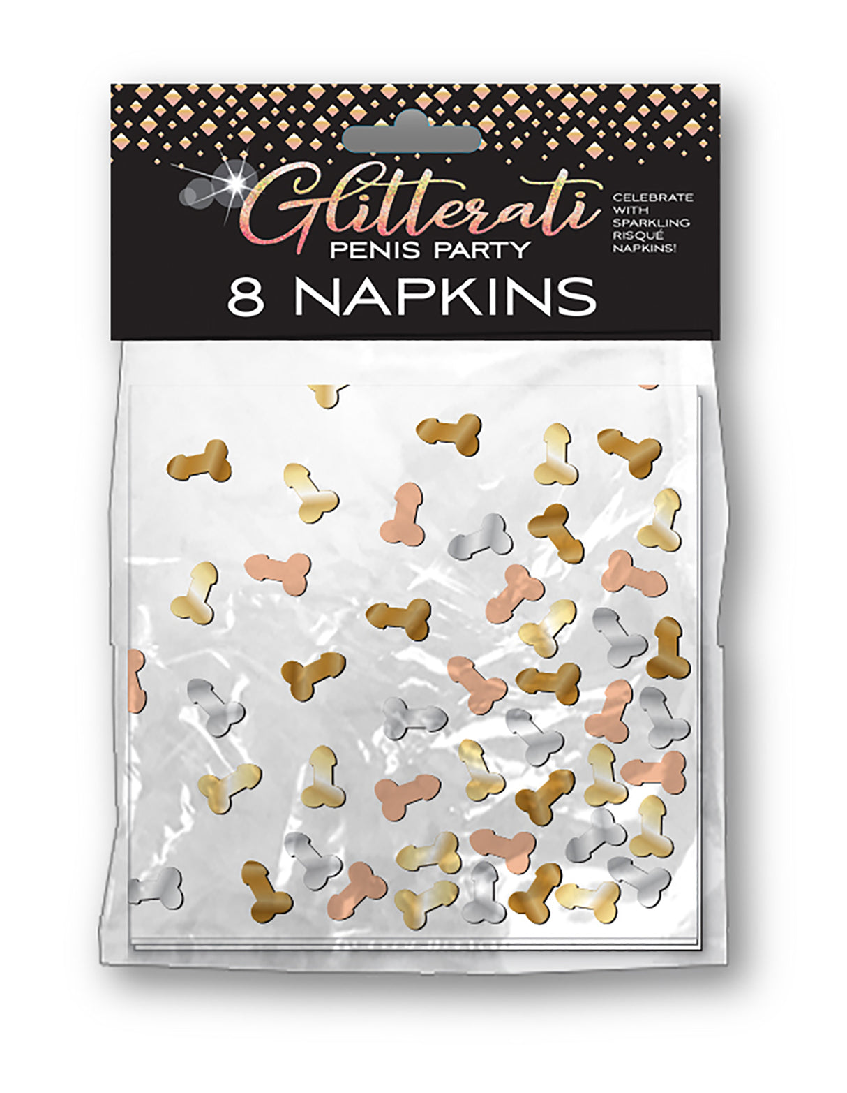 Glitterati Penis Napkins
