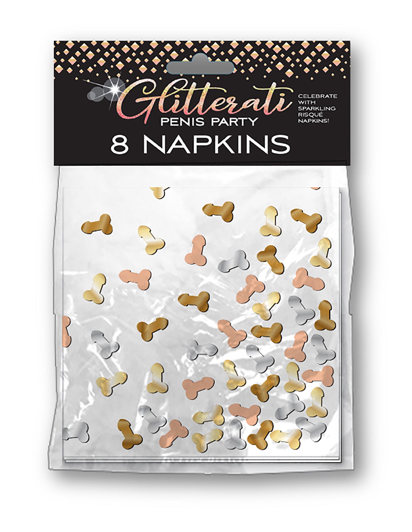 Glitterati Penis Napkins