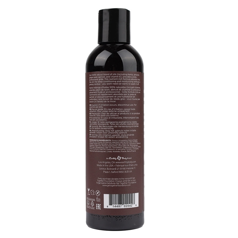 Hemp Seed Massage & Body Oil 8oz