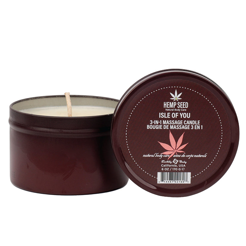 Earthly Body 3-In-1 Massage Candle 6oz