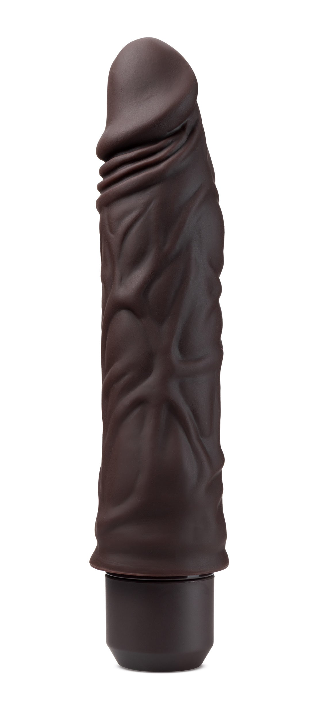 Dr. Skin Silicone - Dr. David - 8 Inch Vibrating Dildo - Brown