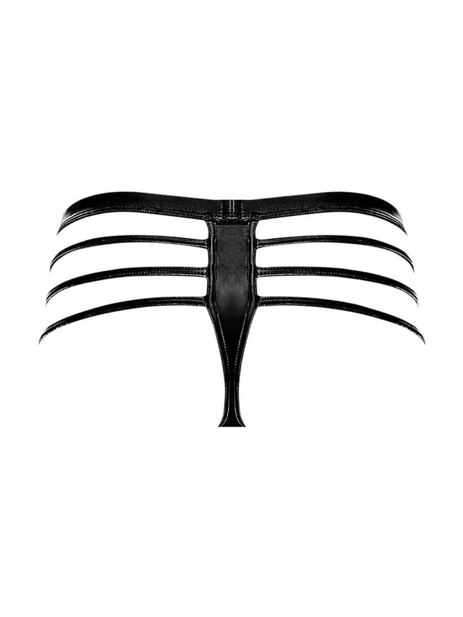 Cage Matte Cage Thong - L/ XL - Black