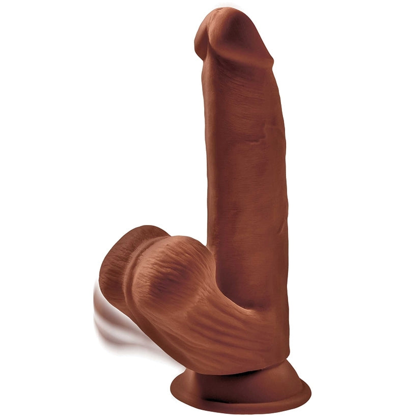 King Cock Plus Triple Density Cock With Swinging Balls 8"