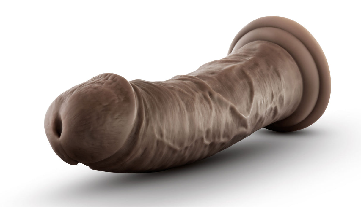 Dr. Skin Silicone - Dr. Shepherd - 8 Inch Dildo With Suction Cup - Chocolate