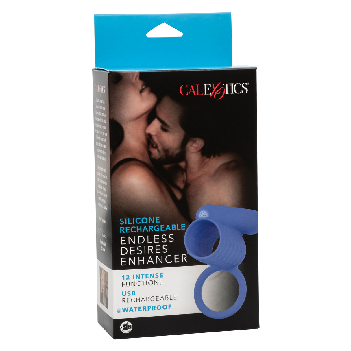 Silicone Rechargeable Endless Desires Enhancer - Blue
