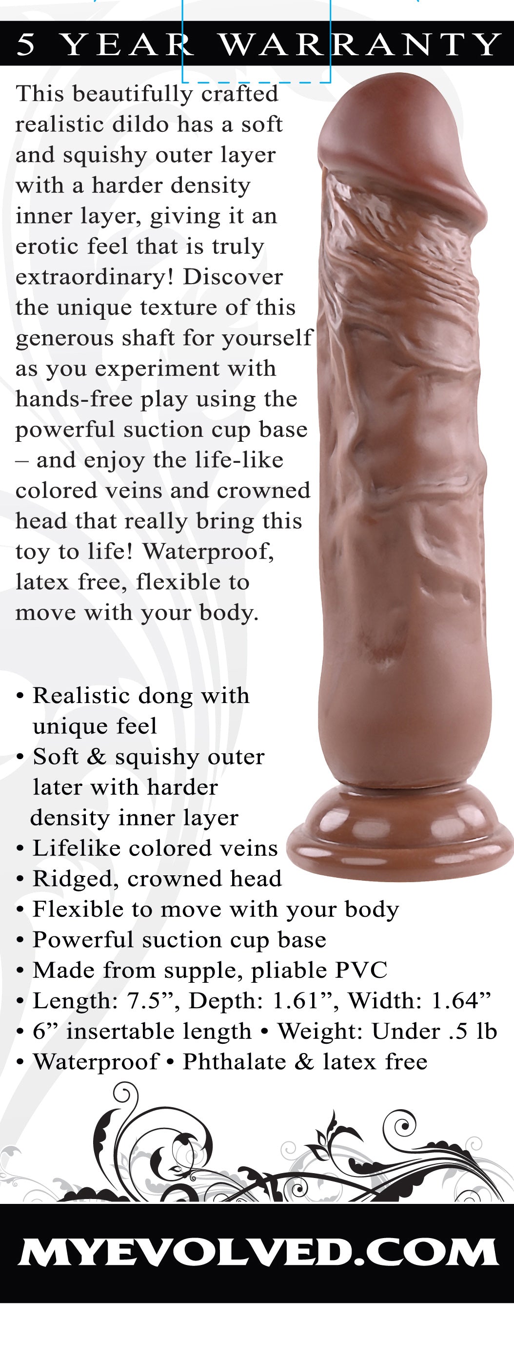 Realistic Dong - 7 Inches - Dark