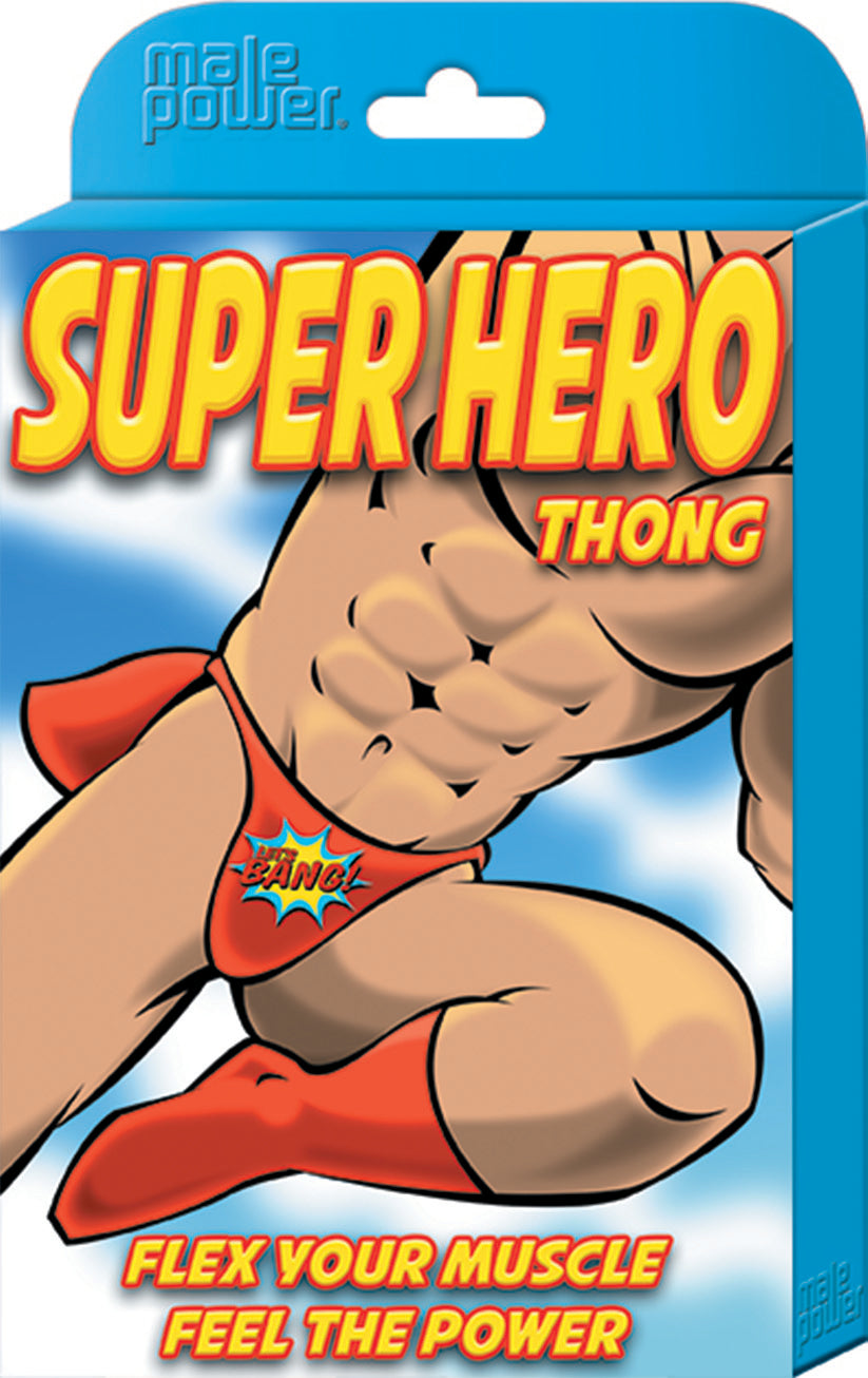 Super Hero Thong - One Size - Red