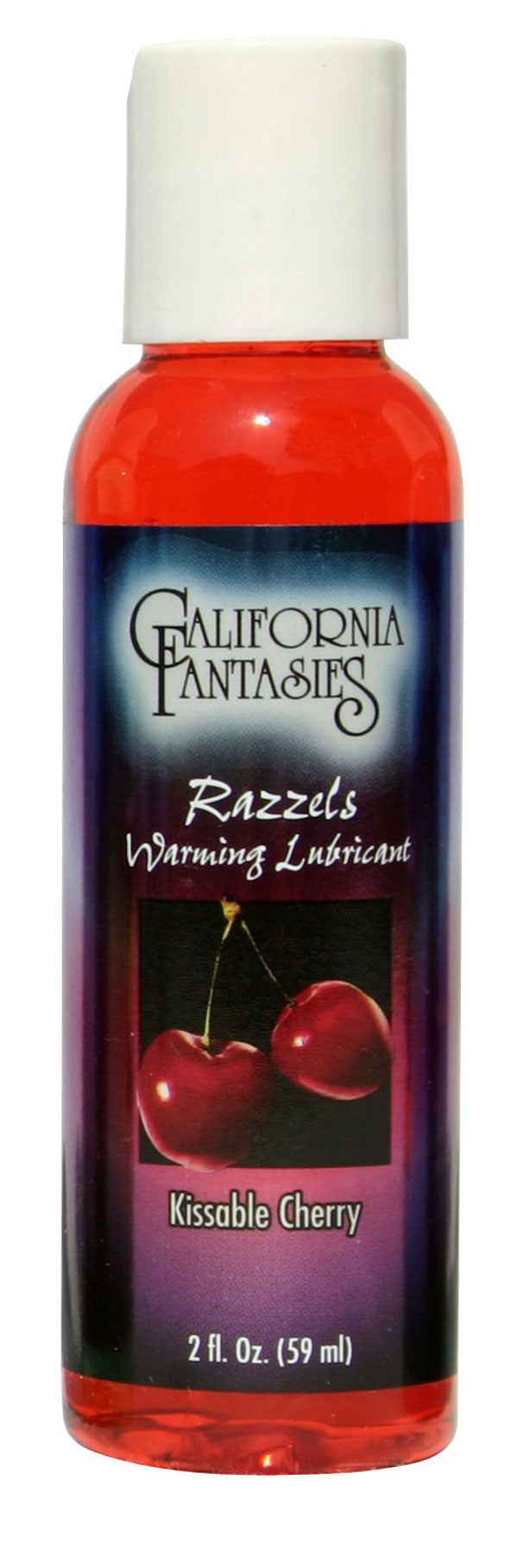 Razzels Warming Lubricant - Kissable Cherry - 2.5 Fl. Oz. Bottle