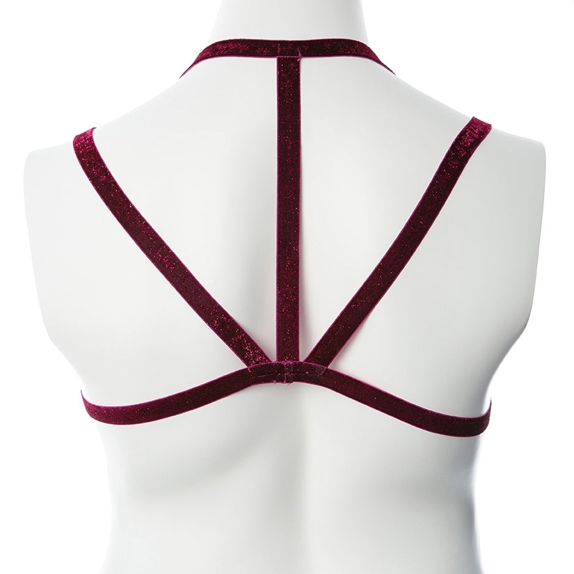Gender Fluid Sugar Coated Harness-Raspberry Glitter L-XXL-Boxed