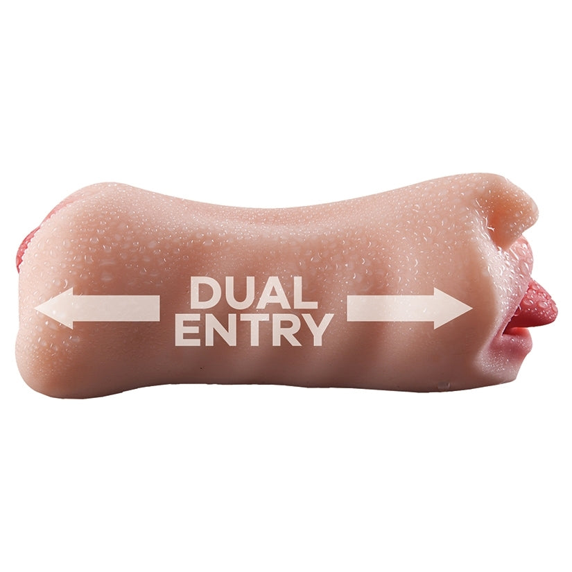 Skinsations Man Eater Dual Masturbator-Mouth & Vagina