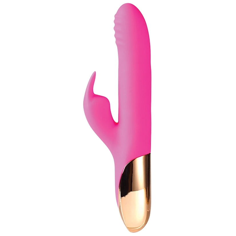 Dream Rechargeable Silicone Rabbit-Pink 8.5"