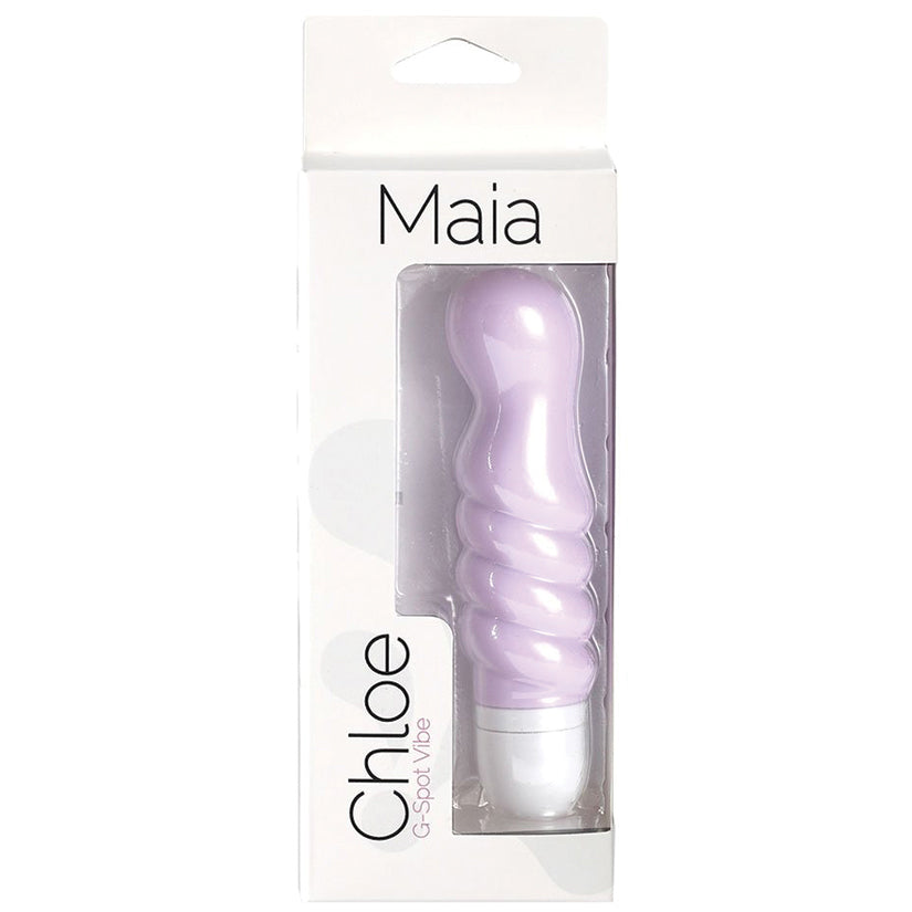 Chloe Twisty Silicone G-Spot Vibe-Lavender 5"