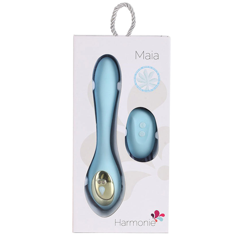 Harmonie Remote Control Bendable Couples Vibrator-Blue 8.5"