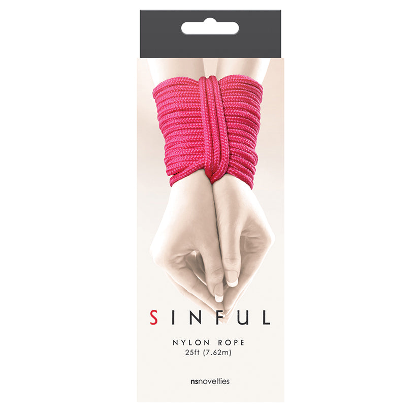Sinful Nylon Rope-Black 25ft