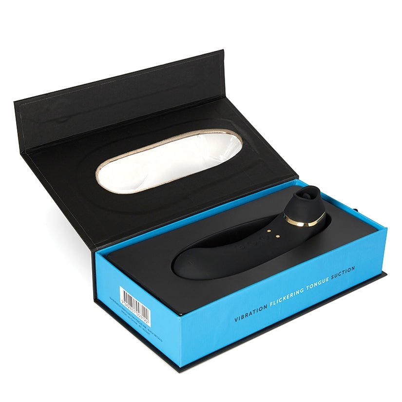 Sensuelle Trinitii 3-In-1 Suction Tongue 18K-Black