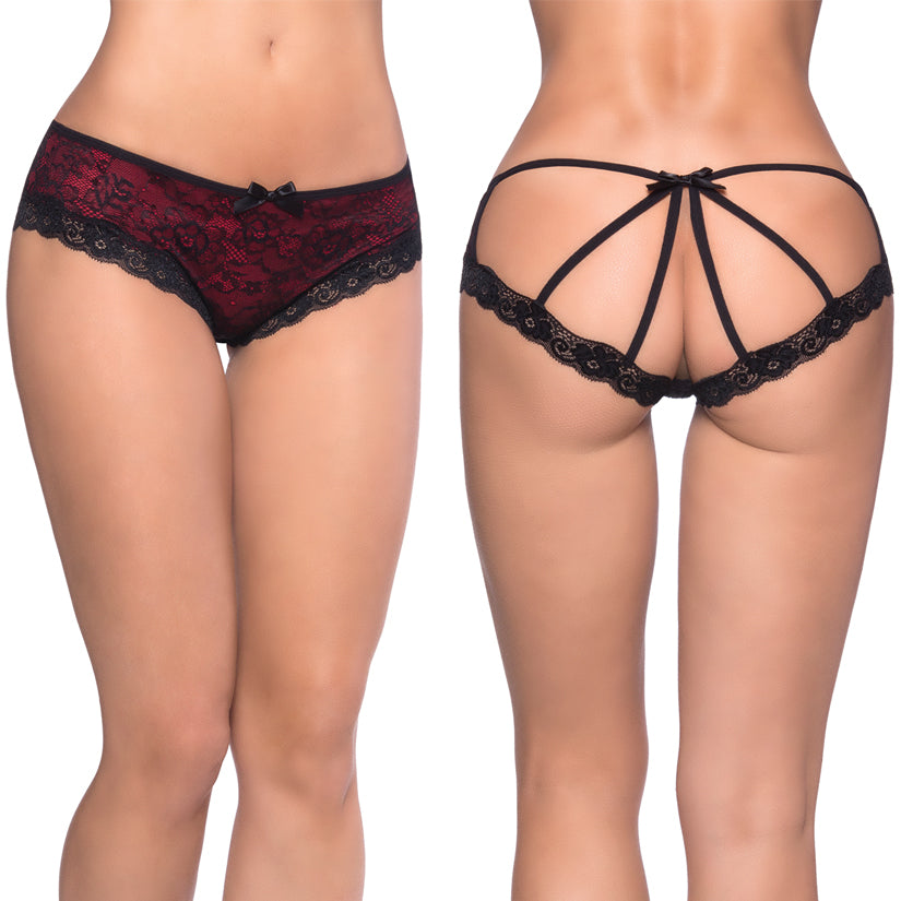 Lace Overlay Cage Panty 1X/2X