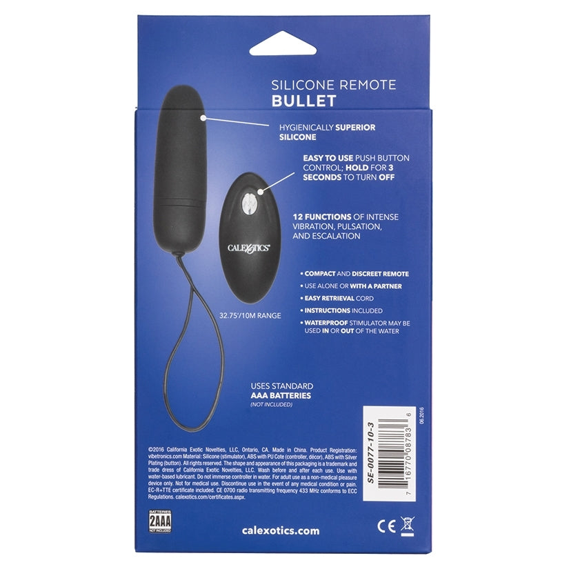 Remote Silicone Bullet-Black