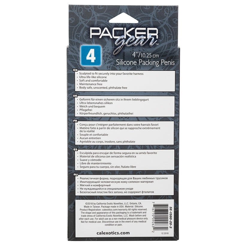 Packer Gear Silicone Packing Penis-Ivory 4"