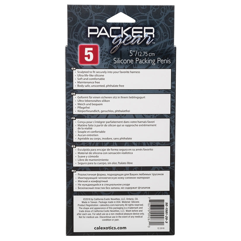 Packer Gear Silicone Packing Penis 5"