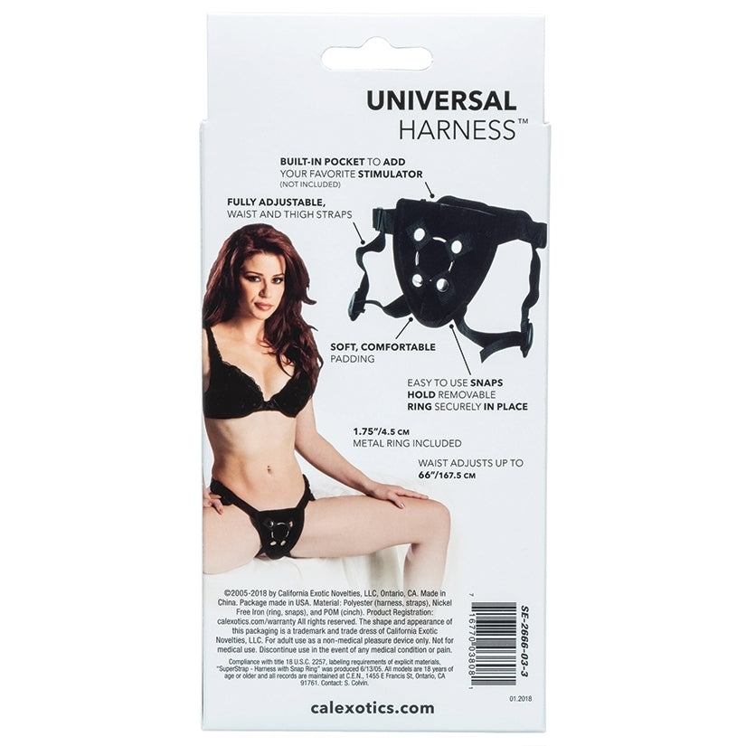 Lover's Super Strap Universal Harness-Black