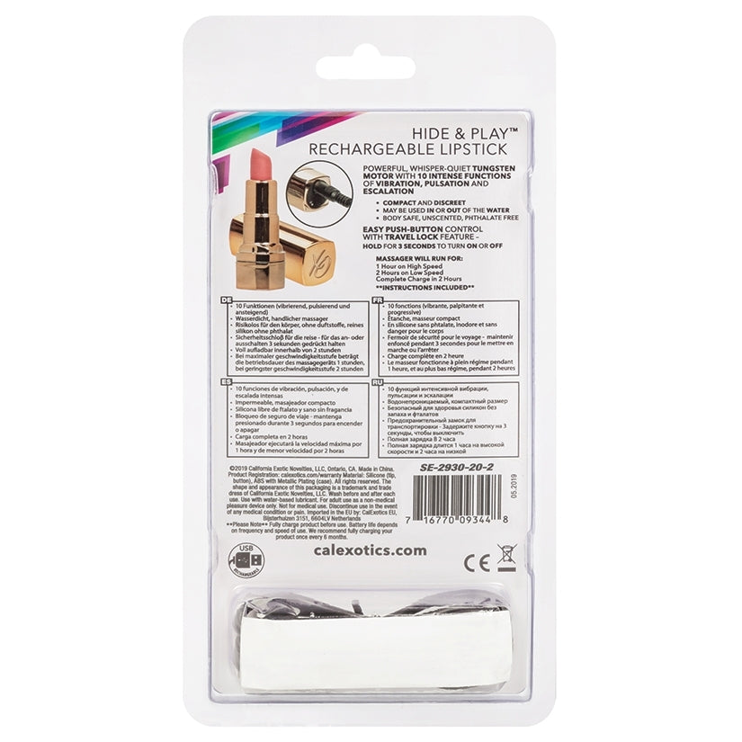 Hide & Play Rechargeable Lipstick