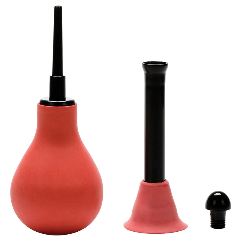 Vulcanite Anal Douche W/Attachments