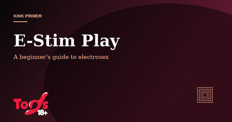 E-Stim Beginner's Guide — kink primer cover for Toys 18+