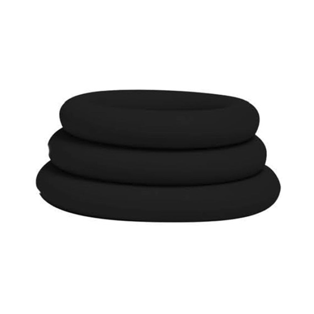 Me You Us Signature The Chubby 3 Ring Set Black
