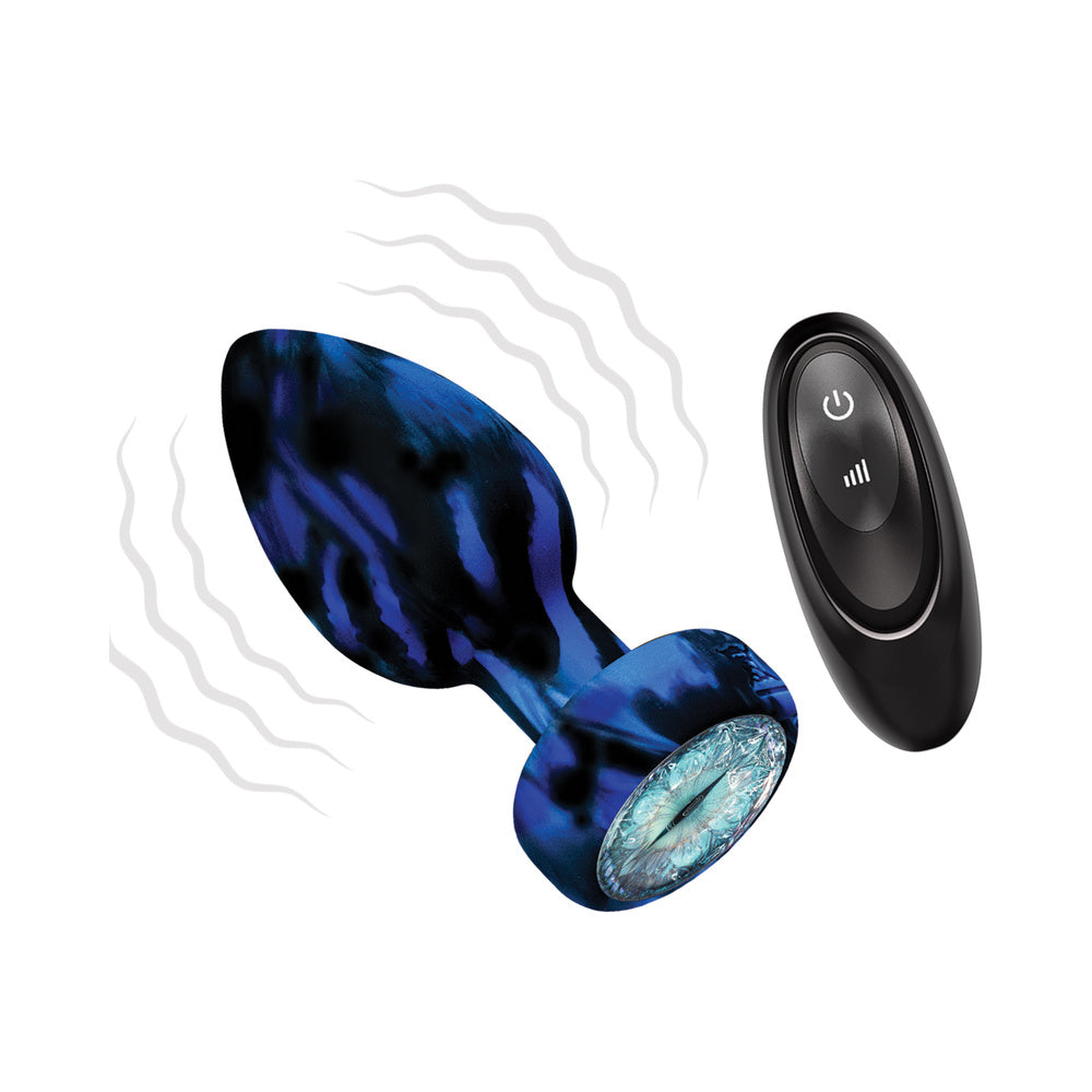 Monster Romance Horrifye Light Up Tushy Plug W/Remote Control Black